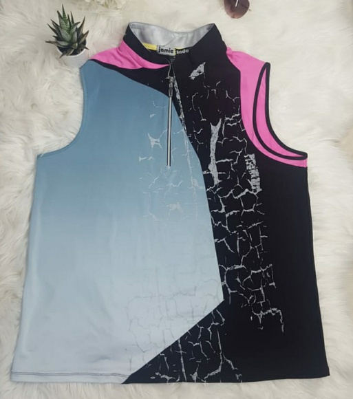 Tops - Jamie Sadock WomenCrackle Print Sleeveless sz XL
